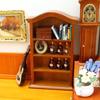 1:12 Dollhouse Miniature Arched Cabinet Vintage Bookcase Furniture Model