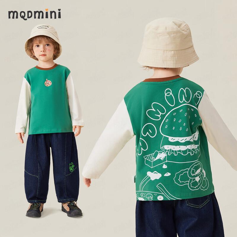 

MQDMINI Boys Long Sleeve Cookie Burger T-Shirt 140cm