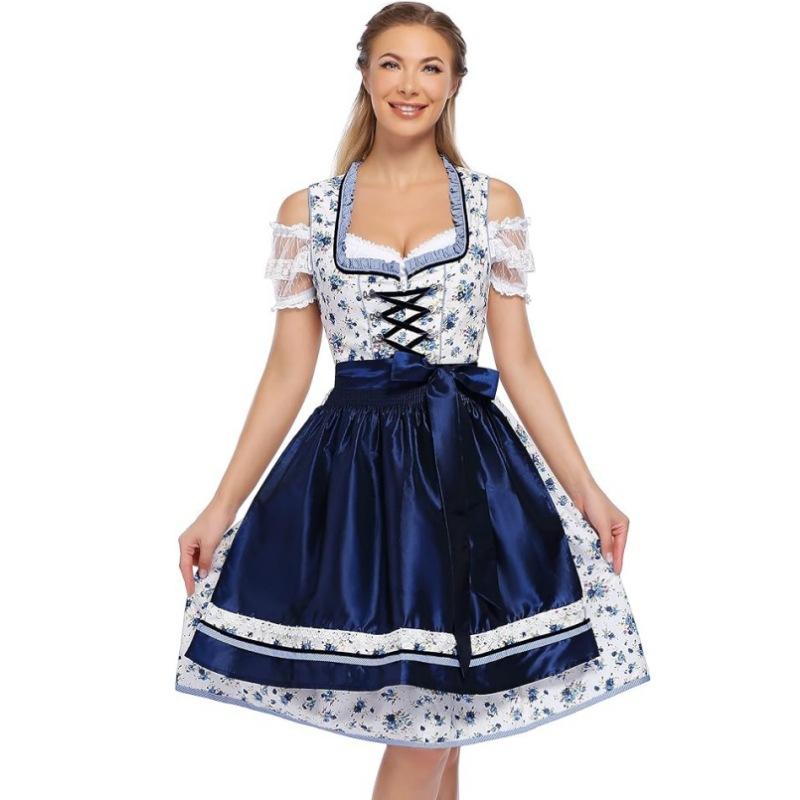 Women's Oktoberfest Dirndl Dress, Traditional Bavarian Beer Festival Outfit For Party
