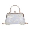 Elegant Chinese Style Cheongsam Evening Mini Handbag - Versatile Crossbody, Three-Way Use, Exquisite High-Quality Design.
