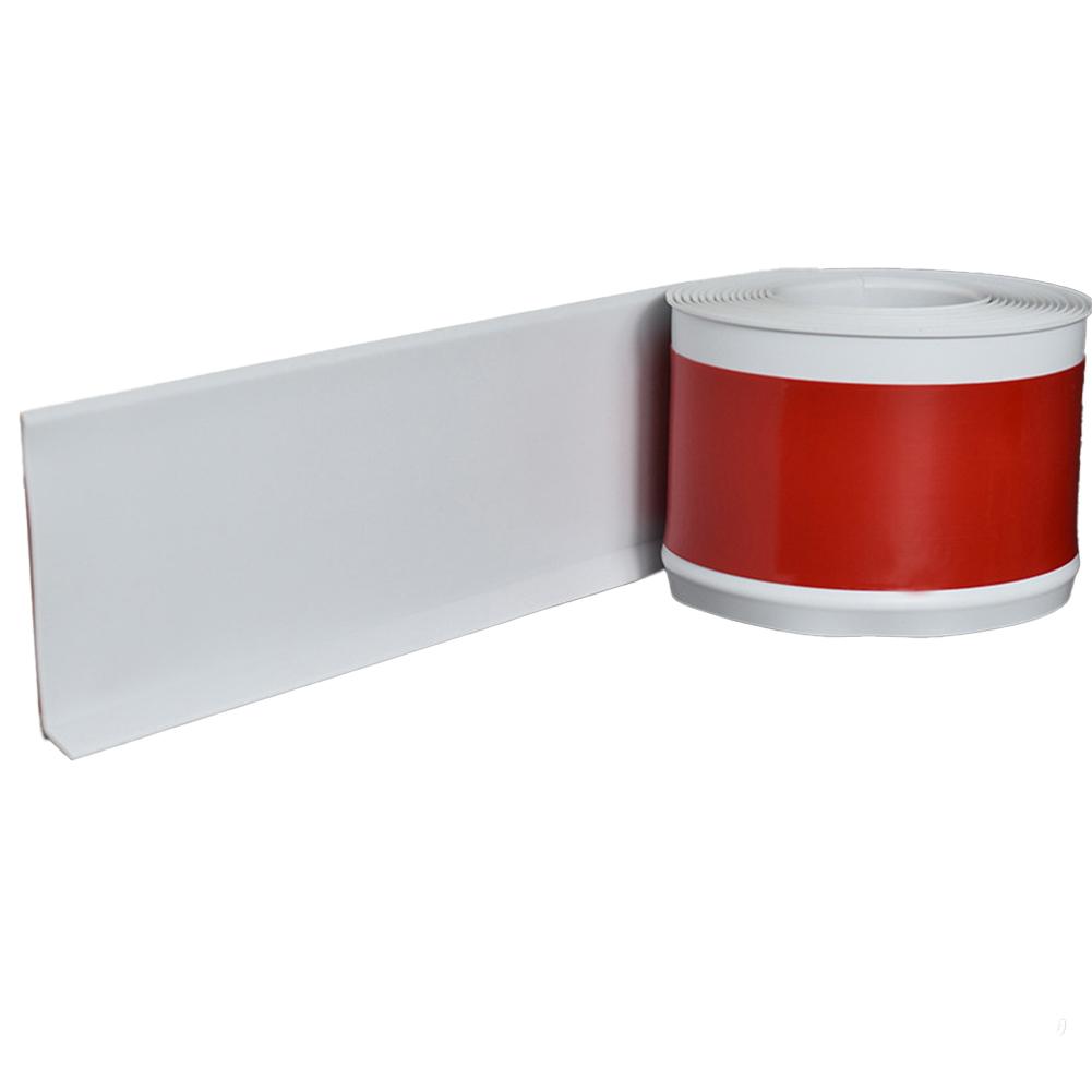 

1pc Skirting Line Edge for Household Decoration and Waterproof Protection for Skirting Boards and Wall Corners 1mx10cm білий