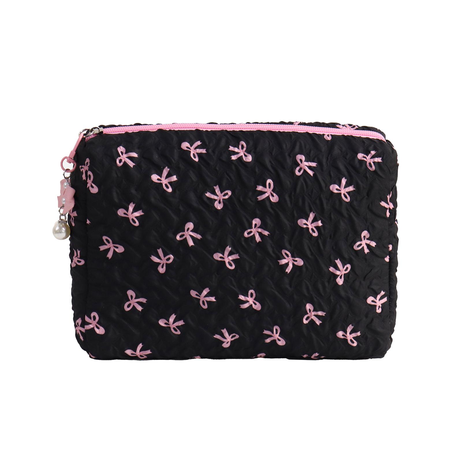 

Дорожная косметичка, косметичка, большая вместимость, органайзеры для средств по уходу за кожей, симпатичные банты, косметичка, эстетическая косметичка I