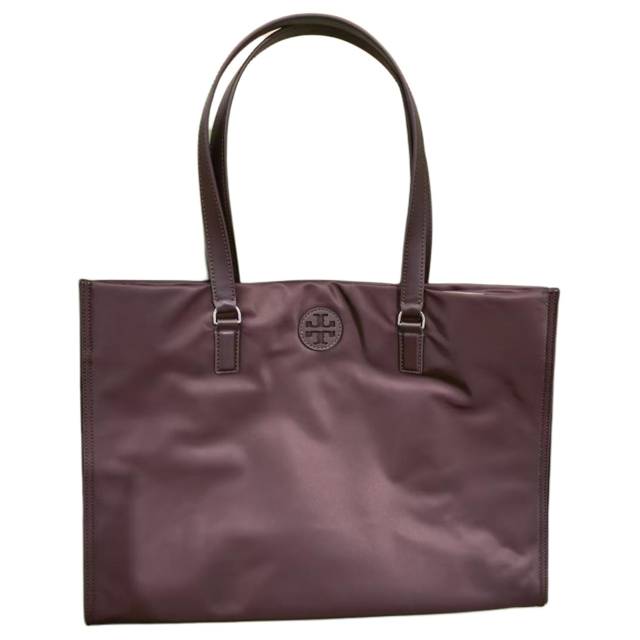 

Tory Burch Ella Logo Top Handle Tote Bag Women tote Burgundy 136144-616 Shopping Bag Set(Basic Set+Shopping Bag)