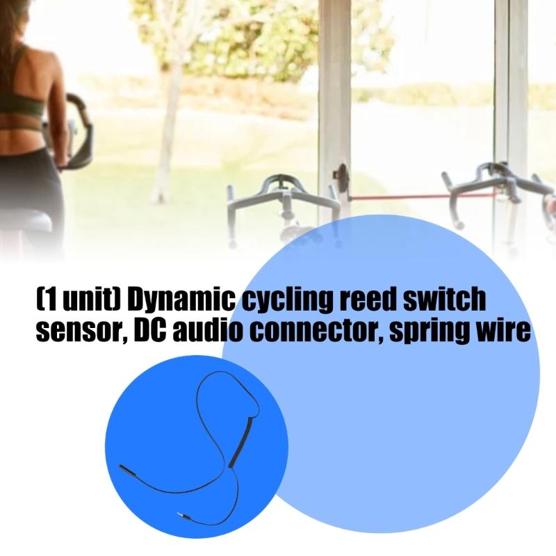 Music Extension Cord Exercise Bike Sensors Cable With Reinforced Spring Design Perfect For Spin Bike Fitness Equipment