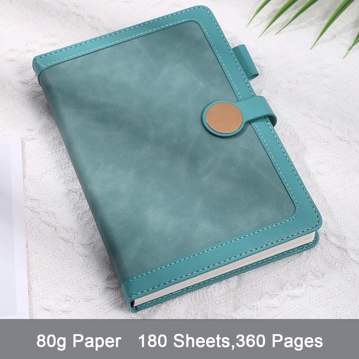 

A5 thick buckle business notebook, work notebook, meeting record book, student subject notes, diary, travel log, 180 sheets 360 pages A5