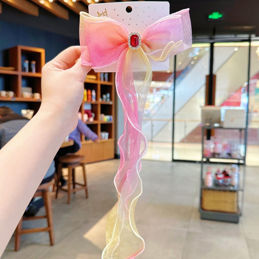 Children'S Headbands For Women, Colorful Bow Braided Hair Clips, Little Girls' Princess Long Ribbon Hair Clips, Summer Girls' Hair Accessories