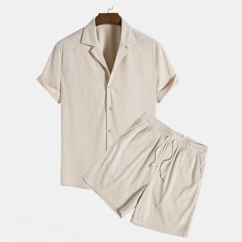 Summer Beach Men's Suit with Shorts