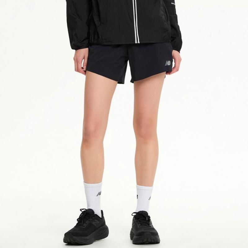 New Balance Nbnvf26312 Women 4 Part Rc Shorts  Black 