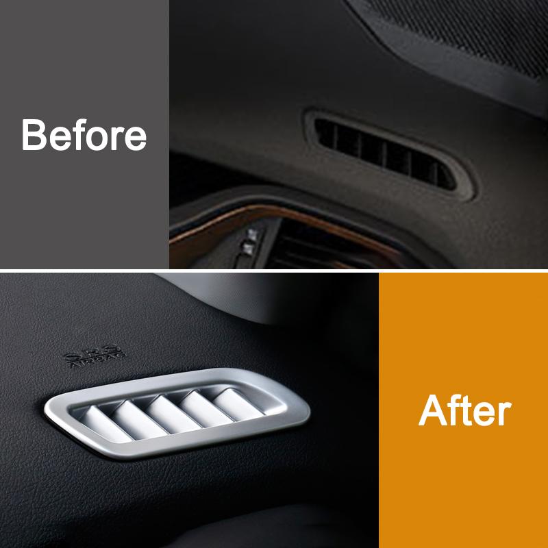 For Jeep Renegade 2015 2016 2017 2018 2019 2020 2024 2024 2024 ABS Car Dashboard Air Conditioning Vent Outlet Trim Cover Sticker