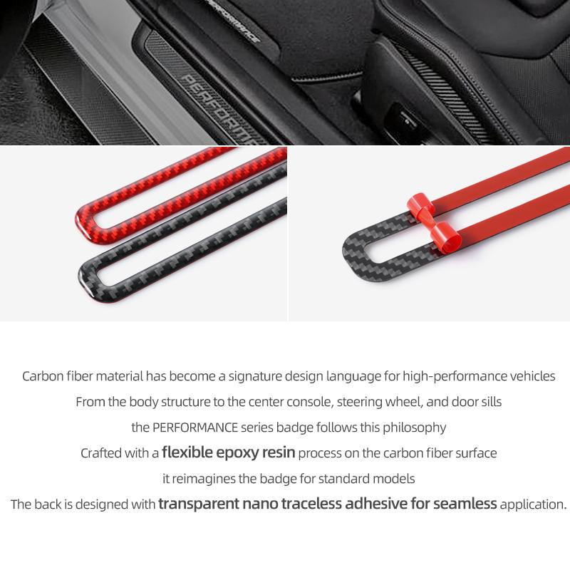 For Ford Mustang GT 2026 2026- Carbon Fiber Car Interior Door Side Air Vent Outlet Trim Sticker Decoration Tuning Accessories