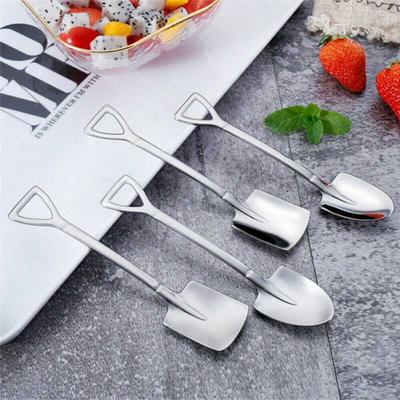 Stainless Steel Ice Cream Spoon Mixing Spoon Creative Tableware Dessert Spoon Cake Spoon
