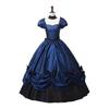 Victoria Gothic Lolita Ball Dress, Satin Princess Dress with Bow, Women's Retro Court Costume, Halloween and Role Playing Parties