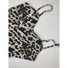 Women Fashion Sexy Leopard Print High Waist Spaghetti Strap Long Dress