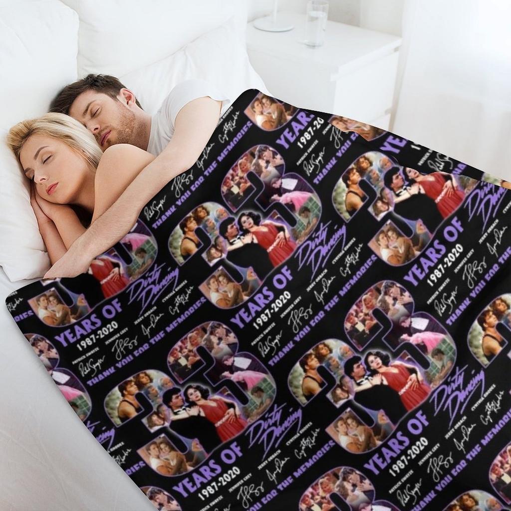 33 Years Of 1987 2020 Dirty Dancing Thank You For The Memories Signatures Throw Blanket Custom Cute Sofa Throw Blankets