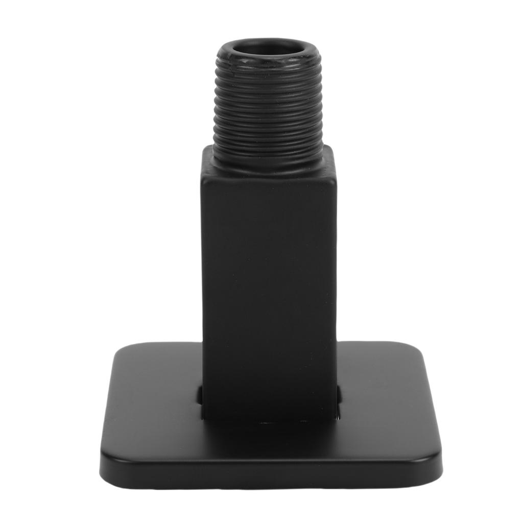 Straight Shower Arm 8.5cm Black Stainless Steel Ceiling Mount Shower Extender for Shower Head