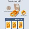 Cutter Pill Splitter Pill Cutter for Small or Large Pills Cuts Vitamins Tablets Portable Pretty Pill Crusher for Purse Pocket