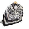 Cotton and linen feel outer scarf black and white bohemian headscarf beach towel air-conditioned room shawl women