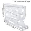 1Pc 3/4 Tier Egg Dispenser,Automatic Rolling,Easy To Clean Ideal for Kitchens and No Need To Worry about Storing Them