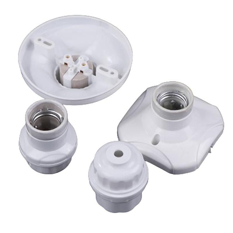 1 buc. Bază soclu lampă suspendată E27 Ceramică Suport bec LED Pătrat Rotund Bază soclu 6A 250V Accesorii DIY