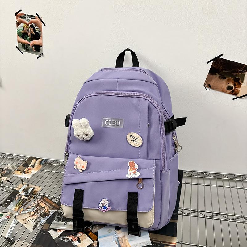 High Value, Fresh and Sweet Backpack, Color Contrast for Junior High School Students, Lightweight and Large-capacity Backpack.