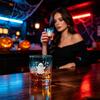 Bicchieri per Whiskey, Succo e Soda Halloween Fantasma Bicchiere, Tumbler Estetico Gradiente Colorato con Carino Motivo Teschio Tumbler Stampa Zucca, Festa Spettrale