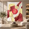 Decorative Tapestry,Girona FC Printed Wall Art, Lightweight Wall Hanging For Bedroom Background