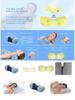 Cross-Border Memory Foam Cervical Pillow with Reverse Bow Stretching and Pure Cotton Cover - Portable Neck Support Pillow