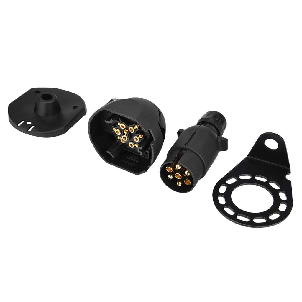 7 Pin Socket, Qiilu European Style Car Trailer Plug European Style 7 Pin Trailer