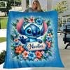 1pz Coperta con Stampa Stitch - Morbida, Coperta per Tutte le Stagioni per Soggiorno, Camera da Letto, Regalo Personalizzato con Adorabile Design Cartoon