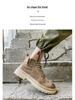 2022 Autumn Men’s Suede Martin Boots: British Style, Versatile Casual Mid-Top Shoes