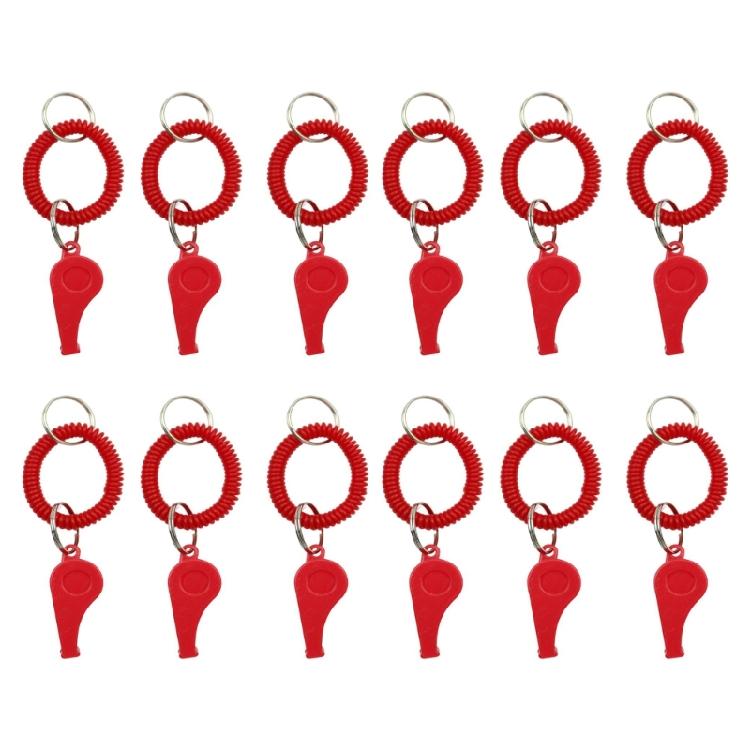 12pack Durability Colorful Whistle Sports Coaching Gear Nontoxic Plastic Whistle for Teams School Activity