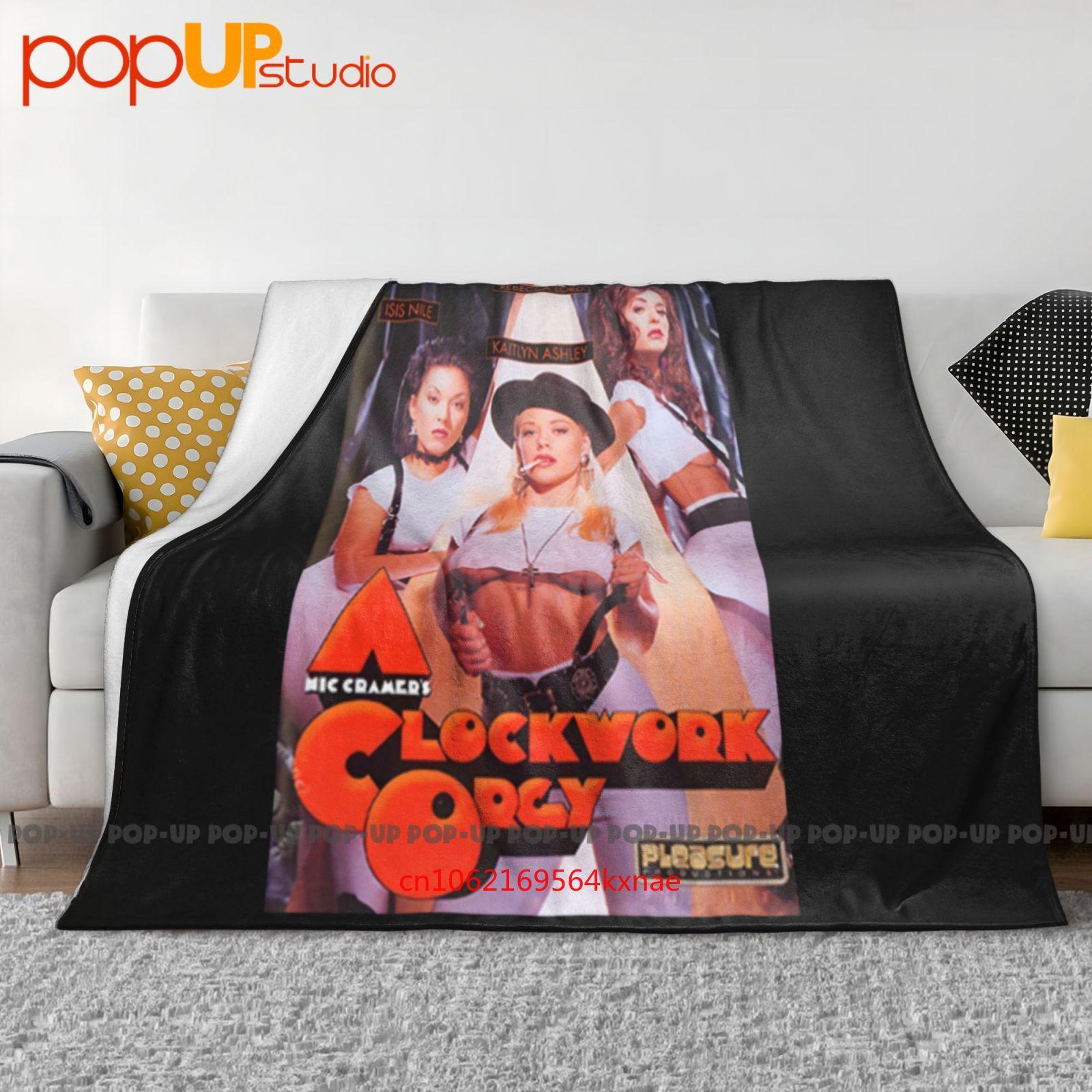 A Clockwork Orange Orgy Parody Cult Filmsexy Movie Ultra-Soft Blanket Quilt Winter Sofa Cover Bed Covers 30x40in