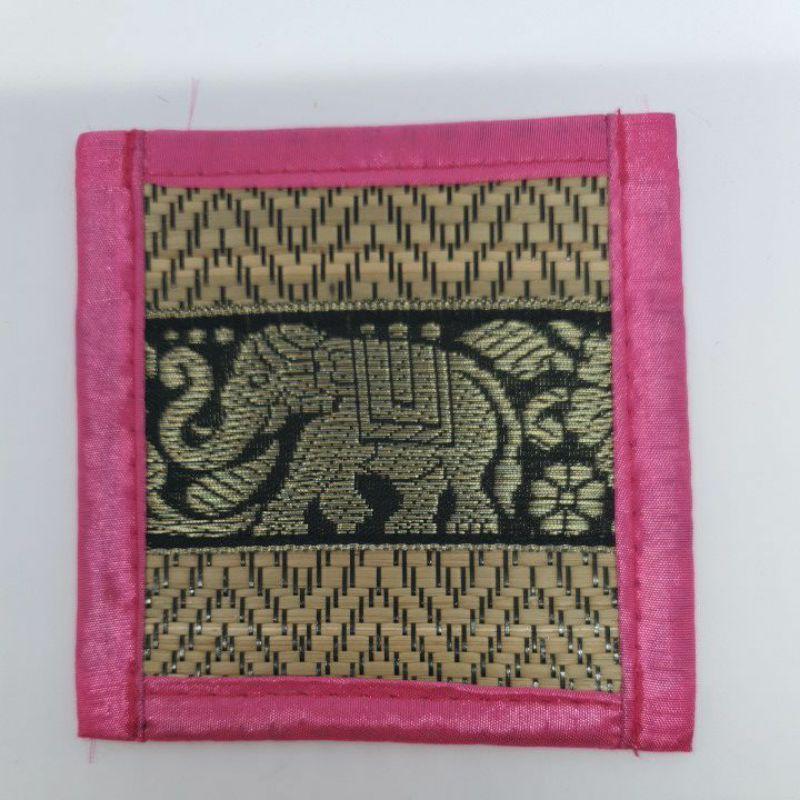 Elefantmattor Dryckunderlägg Thai silkesrörsmattor Matbordsunderlägg Souvenirpresent Present Handgjorda hantverk