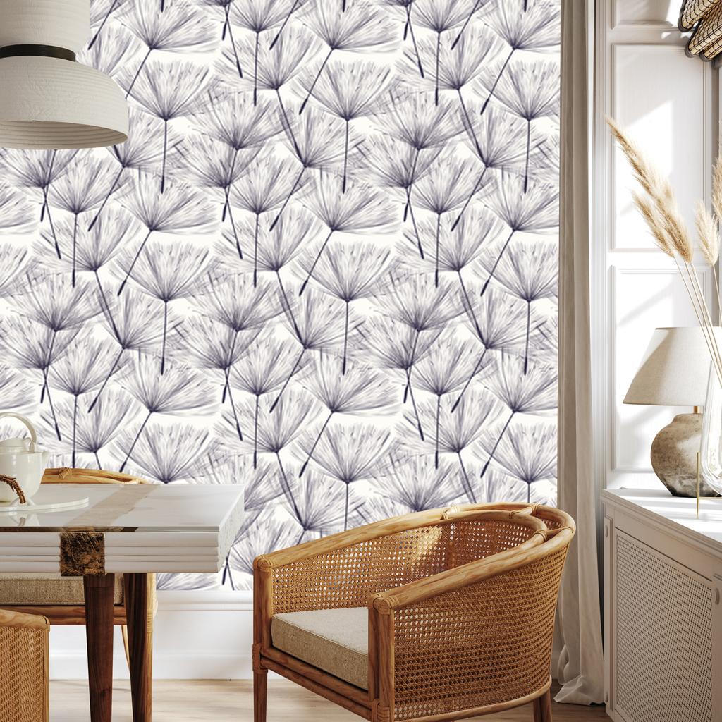 Modern dandelion seeds wallpaper for living room and bedroom 50x1000