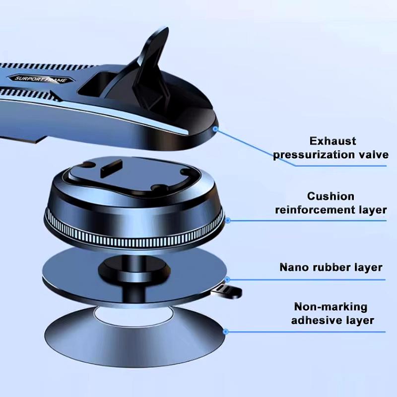 A29Car Phone Holder Stand Dashboard Mount 360° Rotatable Gravity Smartphone Holder With Extension Rod Bracket Gps Support