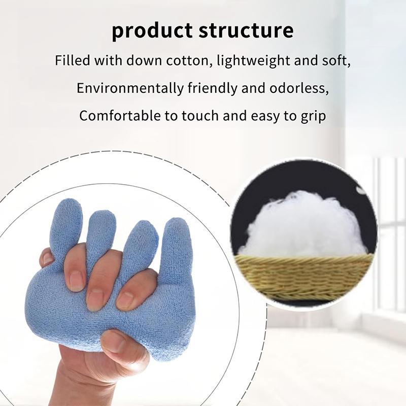 Separatori per Dita Cuscino per Contratture Esercitatore per Dita Riabilitazione della Mano Cuscino per Presa Barra di Presa per Mano per Assistenza agli Anziani