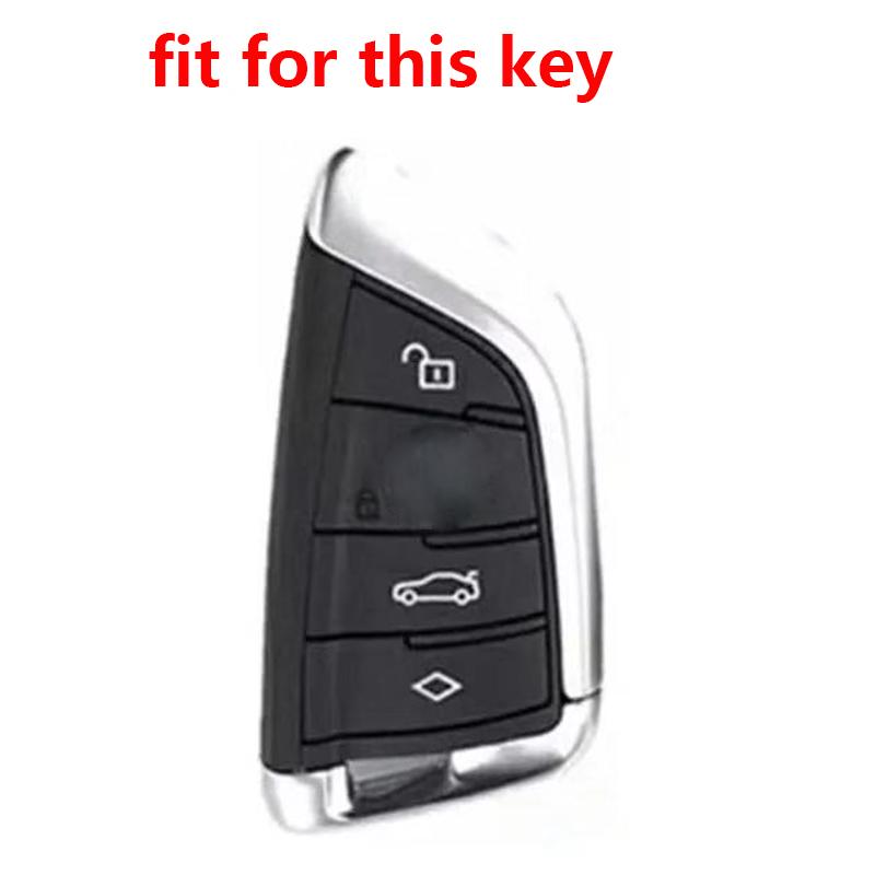 Silikon Fernbedienungshülle Schlüsselhülle Schutz für BMW G30 G05 X5 F15 X6 F16 7er G11 X1 F48 F39 X4 X3 F40 2021 Schlüsselanhänger ohne Schlüssel