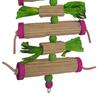 Parrot Toys Corrugated Board  Natural Green Color Corn Leaf Bird Toy Bird Cage Chewing Toy