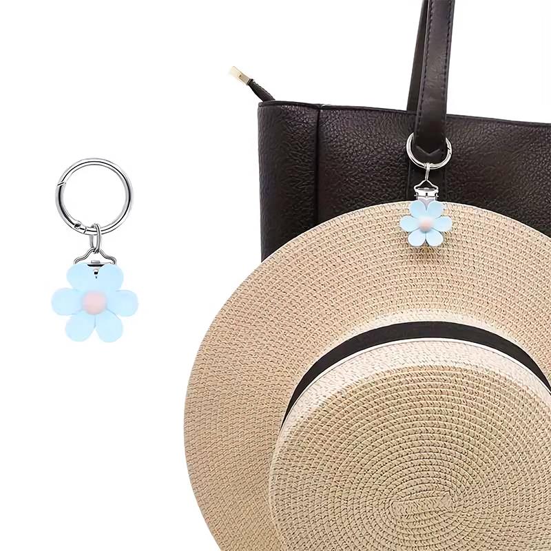 

Модный магнитный зажим для шляпы с подсолнухом, портативная магнитная пряжка для солнцезащитной шляпы, портативный крючок-подвеска для сумки, защита от потери, подвесное украшение синий