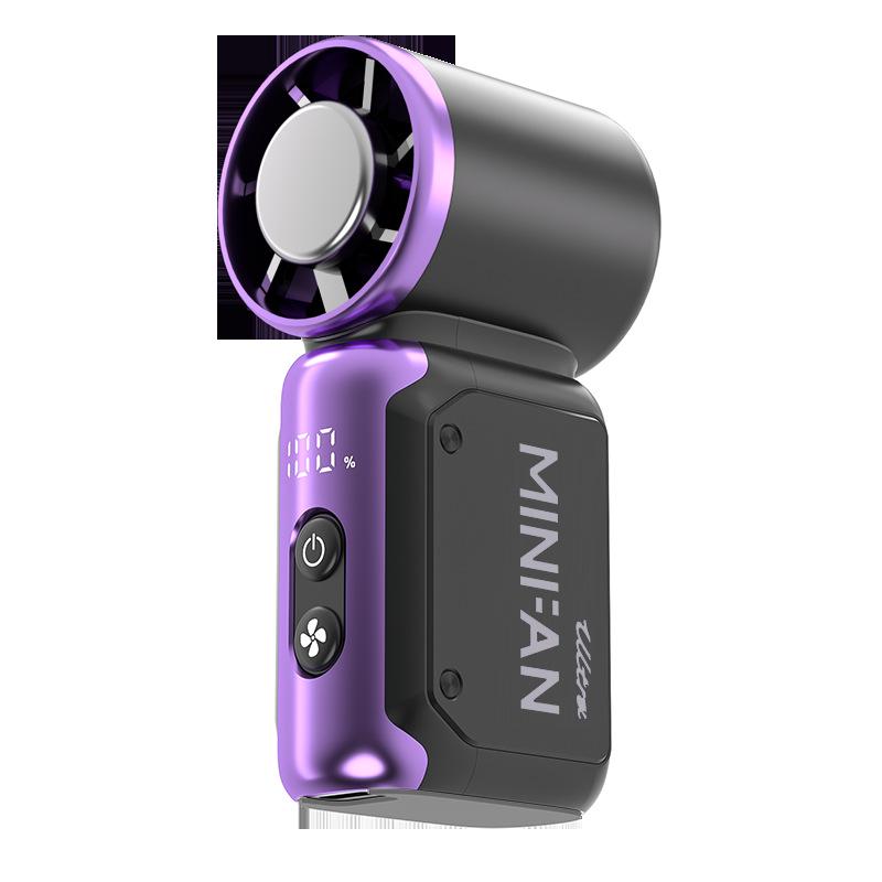 

Handheld Mini Pocket Fan: Powerful, Portable, Strong Wind Electric Cooler with 199 Speed Settings for Outdoor Use Style