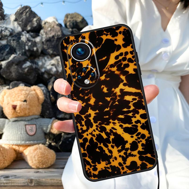 Tortoise Pattern Tortoiseshell Case For Honor Magic 6 Pro 90 70 50 Magic 5 Lite X6 X7 X8 X9 X6a X7a X8a X9a X8b X9b Cover