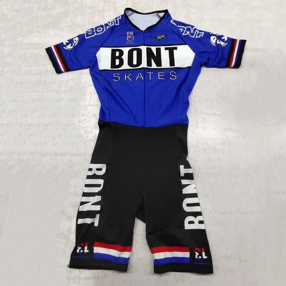 BONT Racing Skinsuit Men’s Speed Inline Roller Skate Skinsuit Fast Skating Triathlon Clothing Ciclismo Skating Jumpsuit Cycling