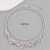 New colored leaf design necklace women's pendant personalized alloy pendant long chain necklace