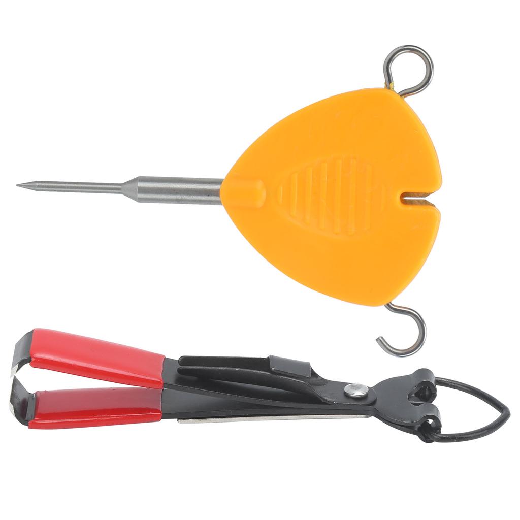 Multi Puller Tool Fishing Line Knotting Knotless Knot Tool with Nail Clipper Fishing Tackle
