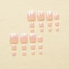 24pcs/box Cat Eye Fake Toenails Aurora Press on Nail Simple Toe Nails  for Women Girl