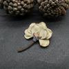 Spilla Floreale Fatta a Mano Spilla Decorativa Floreale in Tessuto Naturale Vintage Spilla Decorativa Floreale Leggera Spilla Retrò per Regalo Sciarpe Vintage