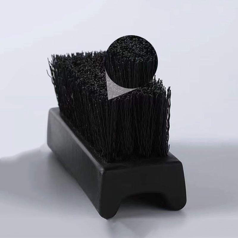 1 Pair Of Nylon Shoe Brushes, With Soft And Hard Bristles Suitable For Deep Cleaning, A Durable Household Shoe Care Tool.