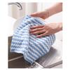 Dish Cleaning Cloth Weave Thickened Polyester Absorbent Soft Versatile Dish Towel for Kitchen Table