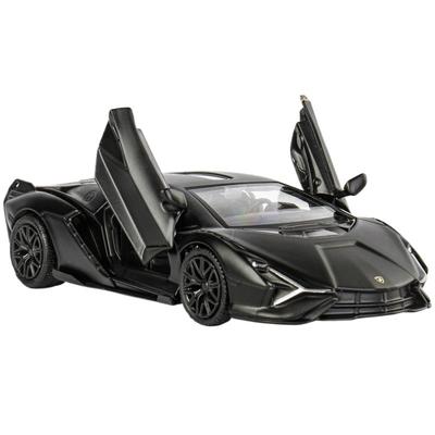 Lamborghini Sian FKP 37 1/36e, jouet miniature en métal moulé sous pression pour enfants, modèle de collection à tirer, cadeau pour garçon