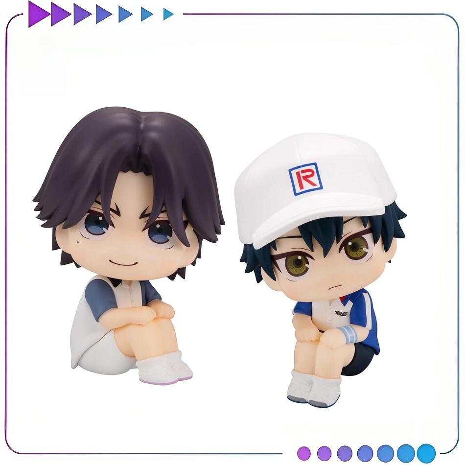 9Cm Anime The New Prince Of Tennis Figure Sitting Look Up Ryoma Echizen/Keigo Atobe Action Q Version Figurine Pvc Collection Toy